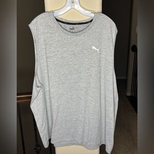 Puma Men's Light Gray Tank Top Size 3XL Workout Athletic Gym Athleisure